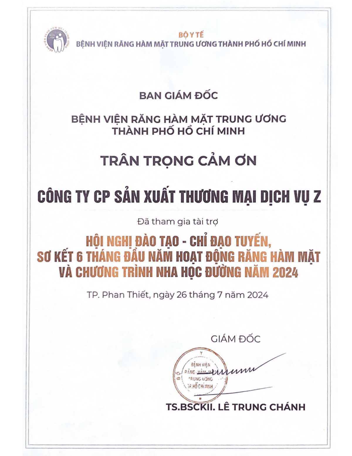 CÔNG TY CP SÁN XUÂT THUONG MAI DICH VU Z